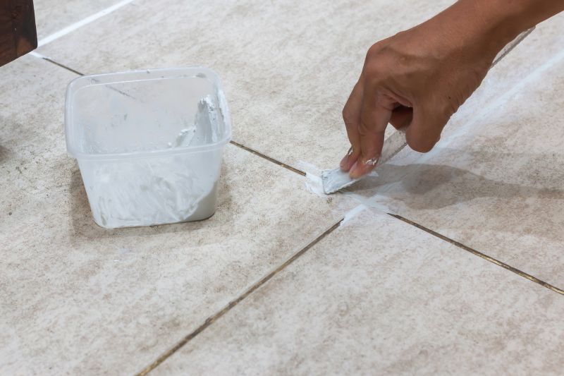 Close-up of Grout Sealing